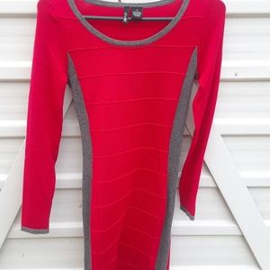 Red bodycon dress